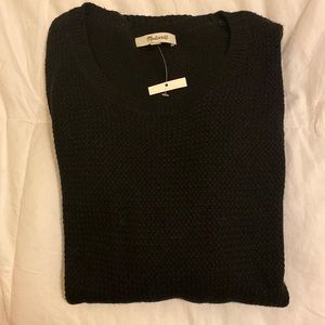 NWT - Madewell - Black Crew Neck Sweater - XS